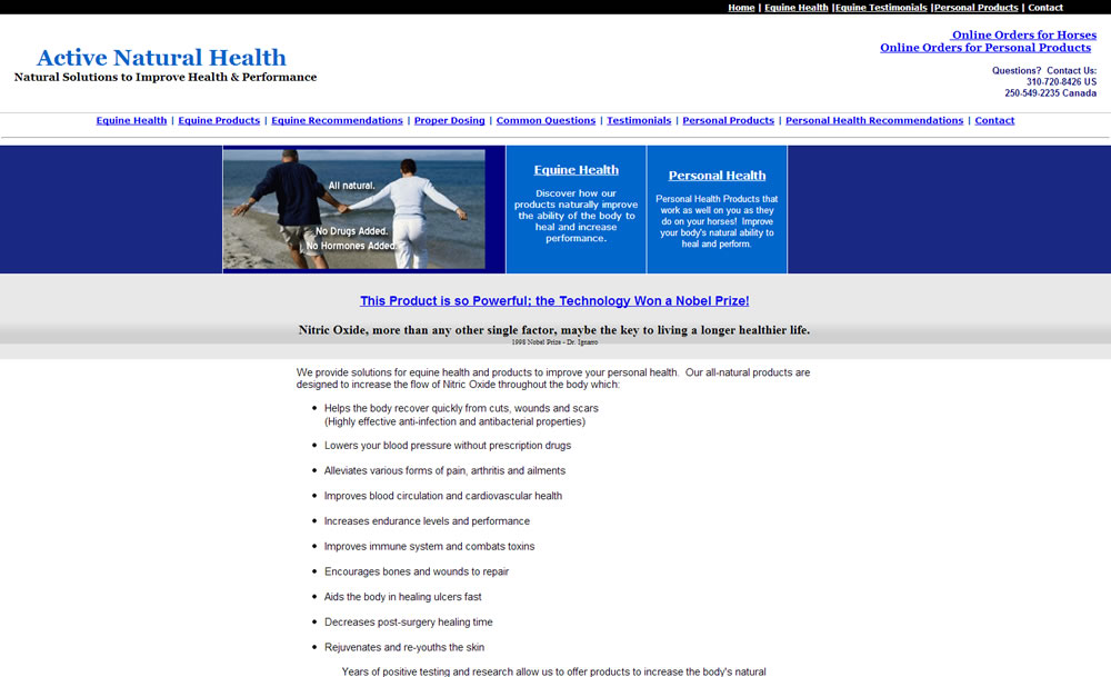 ActiveNaturalHealth.com :: Health Products Website